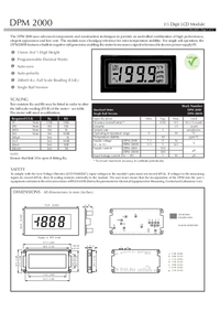 Thumbnail of document Data Sheet - DPM 2000S Voltmeter